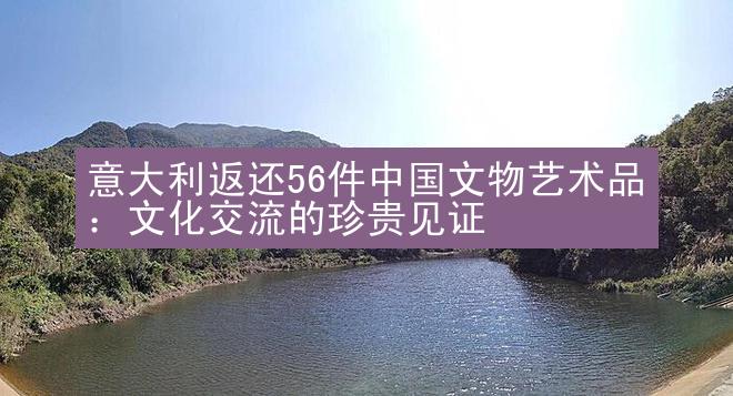 意大利返还56件中国文物艺术品：文化交流的珍贵见证